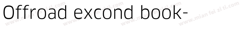 Offroad excond book字体转换